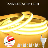 Tiras LED 220V De Alta Brillo Impermeables COB Para Iluminación De Habitaciones Cocinas Jardines Exterior Mikenoon - details 1