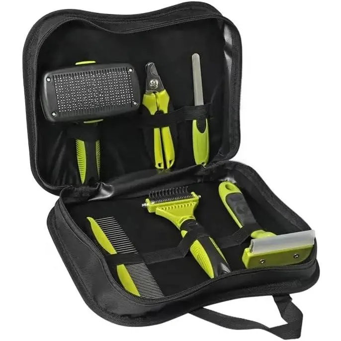 Conjunto de Suplementos para Perros, Kit de ASEO para Perros, plancha de ASEO para Perros, Cuchillo de ASEO para Perros, removedor de pelo para Perros. Herramientas de uñas: Clippers de uñas para Perros, Cargador de uñas para Perros. - 1
