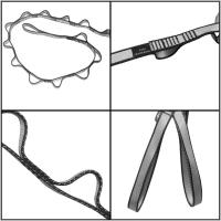 Cadena De Enlace De Margarita Para Yoga Hamaca Extensión Ajustable De Nylon Ropa De Escalada Fitness Pilates Y Ejercicio Correa Extendible - details 4