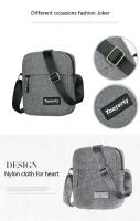 Bolso De Hombro De Nylon Para Hombre Color Sólido Bolso Cruzado Casual Y Moda Retro Estilo Europeo Y Americano - details 12