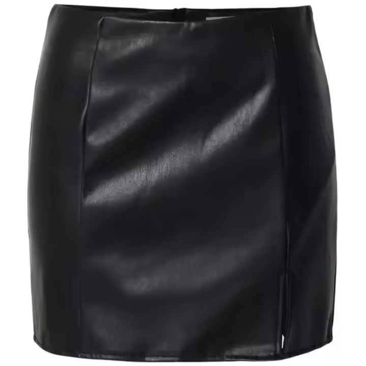 Falda Only Leni Faux Leather Slit Skirt Pnt Noos - 1
