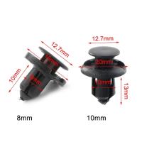 20Pcs Clavija De Plástico Para Cubierta De Motor Retenedor De Panel 8mm 10mm Agujero Bumper Clips De Coche Pin Empuñadura - details 1