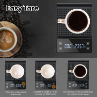 Báscula De Café Precisión Alta 3kg/0.1g Con Pantalla LCD Retroiluminada Y Timer Accesorios De Cocina Digital ABS+Silicona - details 8
