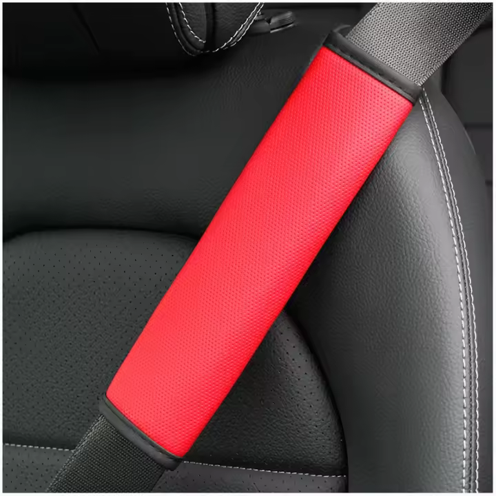 Cubierta De Cinturón De Seguridad De Coche En Cuero PU Protección Respirable Con Almohadilla De Hombro En 5 Colores Accesorios Interiores De Automóvil - 1