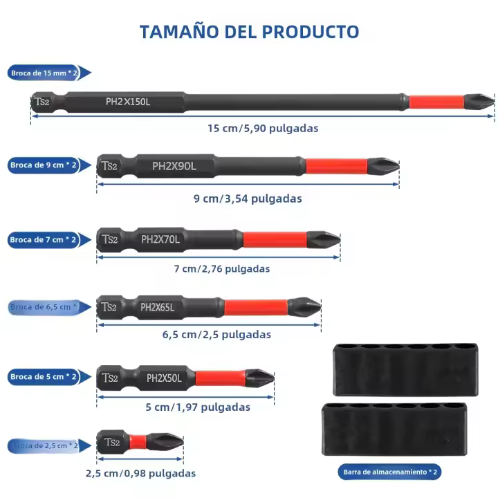 Juego De Brocas De Tornillo Magnético Y Adaptador De Allen S2 Acero 24/12pcs Cabeza Hexagonal Herramienta De Reparación Con Taladro De Ancilto - 1