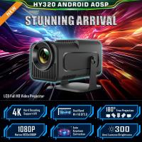 Proyector HY320 Mini 4K Android 11 Dual Wifi6 300ANSI Allwinner H713 BT5.0 1080P 1280x720P Para Cine En Casa Y Exterior Con Altavoz Integrado Y Corrección De Keystone Automática - details 1