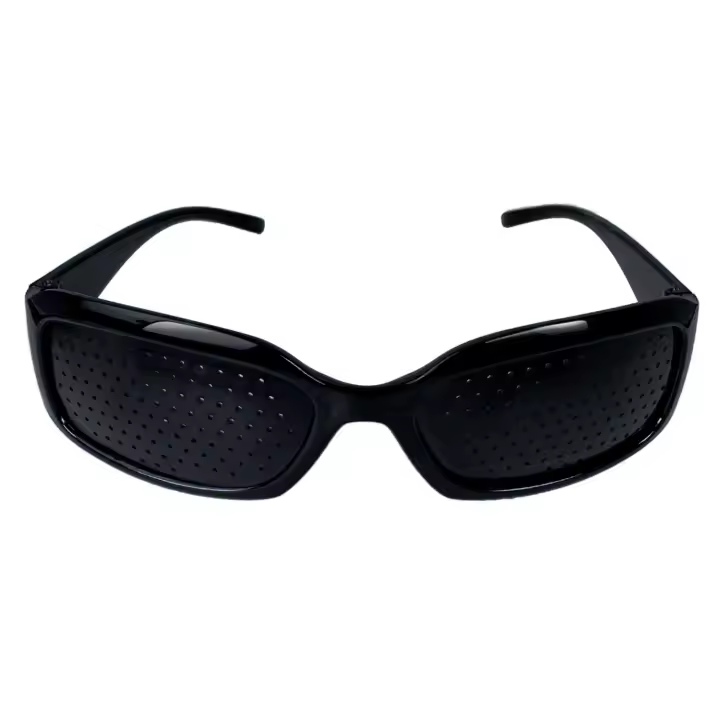 Ociodual Gafas Reticulares Agujeros Pinhole Estenopeicas Rejilla Negras Cataratas Miopia - 1