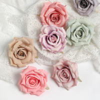 2/5Pcs Cabezas De Flores Rosa Artificiales De Seda Para Decoración De Hogar Bodas Fiestas DIY Artesanía Regalos - details 4