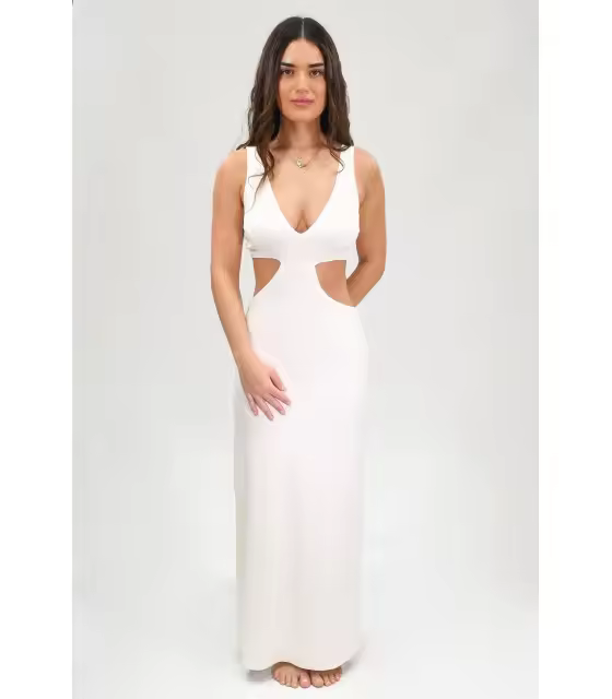 Jyoko - Vestido Anna - Largo - Elegante - Bordado Mariposa - 1