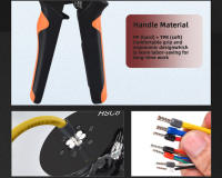 Kit De Crimpadora De Terminal Tubular HSC8 6-4/16-6 Herramientas Eléctricas De Acero Al Carbono Tamaño 0.08-16mm² /0.25-10mm² - details 3