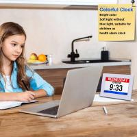 Reloj con pantalla IPS de 7 pulgadas con día y fecha para personas mayores - Reloj despertador con calendario digital con pantalla de 3 colores para demencia Reloj para la enfermedad de Alzheimer con pantalla extra grande, atenuación automática, se pueden - details 2