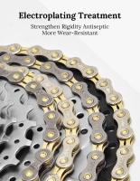 Cadena De Bicicleta SUMC Para MTB Montaña Y Carretera Compatible Con SHIMANO Campagnolo SRAM Cadena De Bicicleta Media Vacia 116L - details 7