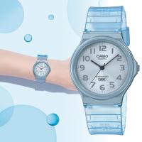 reloj unisex clásico vintage Casio MQ-24S-2B azul translúcido watch new model casio - details 2