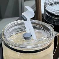 Gran Vaso De Vidrio De 1L Con Tapa Y Pajita Para Bebidas Transparente Eco-amigable Para Jugo Agua Y Café Frío Vaso De Bebida Taza De Bebida - details 3