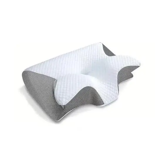 MOV-Memory Foam Cervical Pillow, 2 in 1 Ergonomic Contour Orthopedic Pillow, Neck Pain Relief, Contour Support Pillow, Neck Pillow, 1 Pack - 1