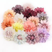 1/3/5Pcs Flores Artificiales De Seda Rosa Gran Tamaño Para Decoración De Hogar Bodas Accesorios De Coronas De Novia - details 0