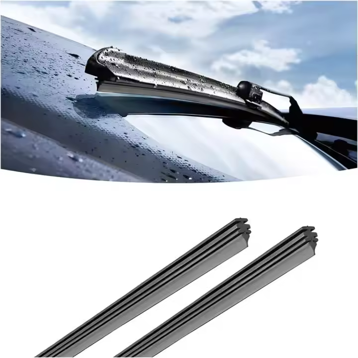 AUTOZOCO Gomas de Limpiaparabrisas universal, Gomas de Recambio para Limpiaparabrisas, Recambios de Limpiaparabrisas, Tiras de Limpiaparabrisas, Ancho 6 mm, Longitud 60 cm, Apto para corte, 2 unidades - 1