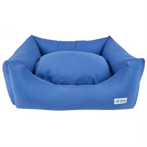 Cuna Mullida Azul Lisa Talla L - 86 x 66 x 23 cm - 1