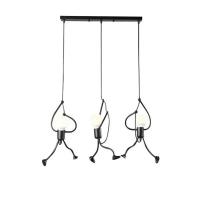 Lámpara Colgante Moderna Little Iron Man Para Sala De Estar Dormitorio Restaurante Café Iluminación Metal E27 Fuente De Alimentación DC - details 9