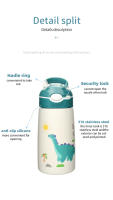 Kids Insulated 316 Stainless Steel Water Bottle with Straw, BPA-Free Sports Metal Water Bottle for Home, Office or Car, 14 OZ - details 2