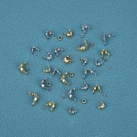 100pcs Conector De Acero Inoxidable Galvanizado Amarillo Para Pulseras Collares Cadenas Suministros De Joyería DIY Hebilla De Cierre De Bola Doble Posicionamiento - details 4