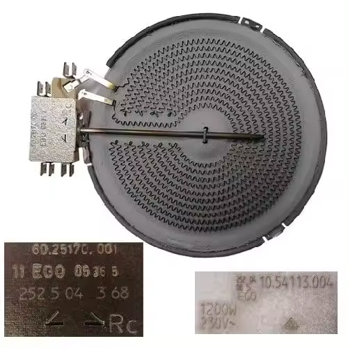 Resistencia Vitro TEKA VRTC-90, 60.25170.001, 10.54113.004, 1200W 16,5 cm SWAP - 1