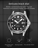 Reloj De Pulsera Deportivo De Lujo Para Hombre LIGE Resistente Al Agua Con Fecha Y Manos Luminosas Correa De Silicona Cuarzo - details 6