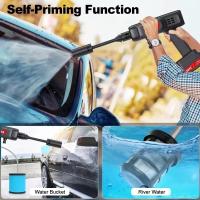 Pistola de agua pulverizada de alta presión inalámbrica para lavado de coches, 500 W, 60 bar, batería de litio de 21 V, generador de espuma, lavadora de coches para el hogar. - details 5