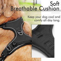 Harnés Para Perros Con Reflectivo Ajustable Y Padded Cómodo Para Caminar Fácilmente Sin Ahogar Vestido De Servicio Ideal Para Actividades Al Aire Libre - details 5