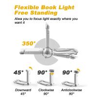 Luz de lectura USB recargable 2 brillo ajustable blanco - details 1