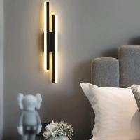 Lámpara De Pared LED Para Interior Estilo Minimalista Moderno Arce Y Acrílico Para Dormitorio Sala De Estar Pasillo Y Escalera Luz Scandinava - details 4