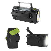 Radio Portátil Recargable Con Crank Solar AM/FM Para Supervivencia Con Batería Recargable Radio USB Linterna Y Lámpara De Lectura - details 7