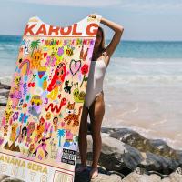 Toalla De Playa Microfibra Grande Karol G Manana Sera Bonito Toalla Rápida Para Piscina Yoga Viajes Absorbente Y Suave Tamaño 76x182 Cm - details 7