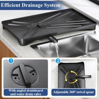 Escurridor de utensilios de cocina: ¡escurridor de utensilios con escurridor de encimera con capacidad para 10platos y 12tazone - details 1