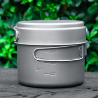 Juego De Cocina De Camping De Titanio 1100ML / 1600ML Con Manija Plegable Taza Y Olla Super Ligera Para Exterior - details 17