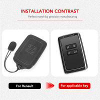 Funda De Llave De Coche En Cuero Suede Para Renault Duster Captur Clio Logan Megane RS Koleos Scenic Nema Fluence Zoe Accesorio - details 0