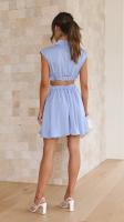 Vestido Largo Maxi De Verano Para Mujer Estilo Casual Elegante Sin Mangas Sin Espalda Color Sólido Personalizado - details 31