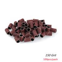 100pcs Banda De Arte De Uñas Con 4 Grados De Fijación 60# 120# 180# 240# Anillo De Pulido Para Máquina Eléctrica Accesorios De Manicura Herramienta De Corte De Uñas - details 10