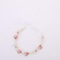 Diadema De Boda Bohemia Para Niñas Adorno De Cabello Con Perlas Y Flores Guirnalda De Novia Aro De Cabeza Joyería De Pelo Regalos Para Niños Estilo Moda Primavera Verano - details 14