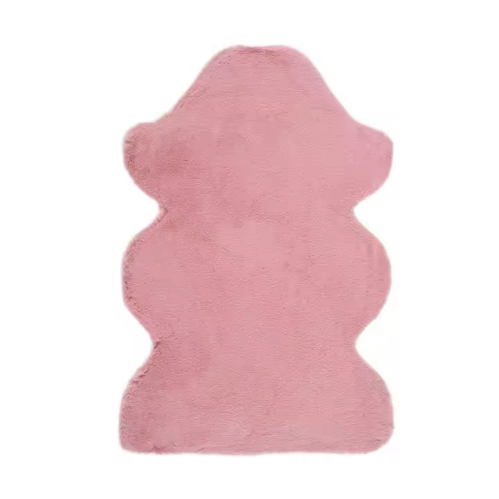 ATTICGO Alfombra de Interior Lavable en Rosa - Fox Liso | 120X180, 120Ø, 60X090 Fox, 80X150, 160X230 cm - 1