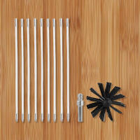 Juego De Limpieza De Campana Flexible 150mm Con Cepillo Y Varilla De Limpieza De Soot Herramientas Para Limpieza De Tubo Secador De Campana Material De Nylon - details 4