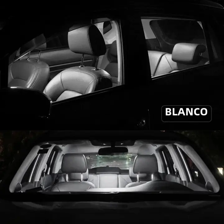 Kit De Luces LED Para Interior De Coche 8Pcs BADEYA Para Subaru Impreza 2002-2007 Luz De Mapa Lámpara De Placa De Licencia Tamaño 36mm 12V Garantía De 1 Año - 1