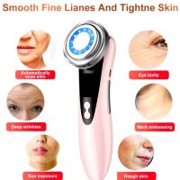 Multifunctional Facial Skin Care Led Light Massager Electric Pink White Massage Device Clean Face Rejuvenation Lifting Tighten - details 14