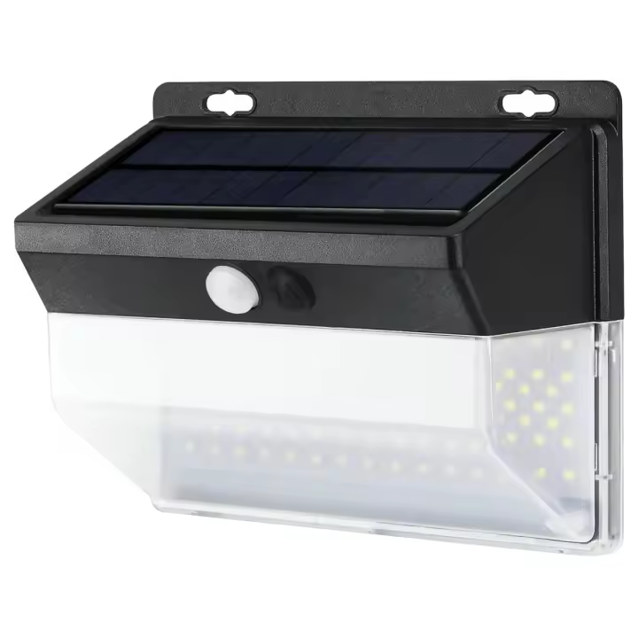 APLIQUE SOLAR LED KORPASS COM SENSOR 10W 1100LM FRIA - 1