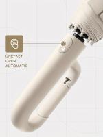 Paraguas Automático De 105CM Para Hombres Resistente Al Viento Y Agua Con Mango De Gran Tamaño Y Hebilla Fuerte 190T Nylon - details 1