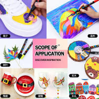 Marcador Acrílico de Doble Punta en 84 Colores Set para Estudiantes Pintura Graffiti Pincel Impermeable para Madera Cartón Vidrio - details 4