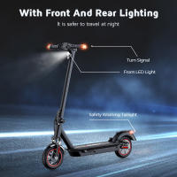 iScooter i10 Max Scooter Eléctrico, Motor de 750W, Batería de 48V 18Ah, Neumático de 10 pulgadas, Velocidad Máxima de 45km/h, Autonomía de 80km, Resistente al Agua IP54, Suspensión Delantera y Trasera, Control a través de App - details 8
