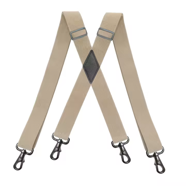Tirantes para Caballero con 4 Clips Tirantes en Forma X Elásticos,Con Cierres Resistentes y Ajustes,Tirantes - 1