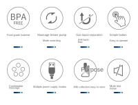 Sacaleches eléctrico de doble taza, potente succión de pezón, USB, doble extractor de leche eléctrico con botella de leche para bebé de 150 ML - details 8