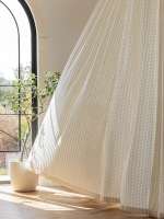 Cortinas Francesas De Gauze Retro Para Sala De Estar Lujo Ligero Cortinas De Ventana De Alta Gama Doble Capa No Incluida - details 7